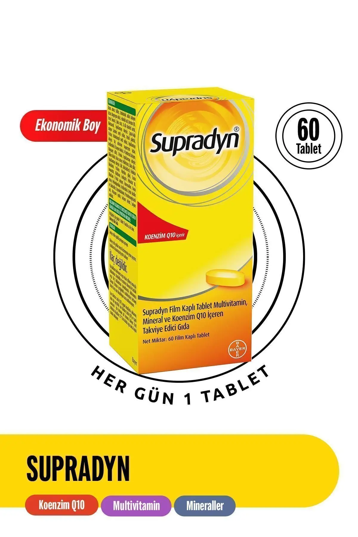 Supradyn Koenzim Q10 60 Film Kaplı Tablet