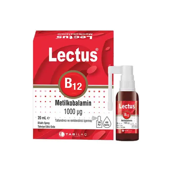 Lectus Metilkobalamin B12 Dilaltı Sprey 20 ml