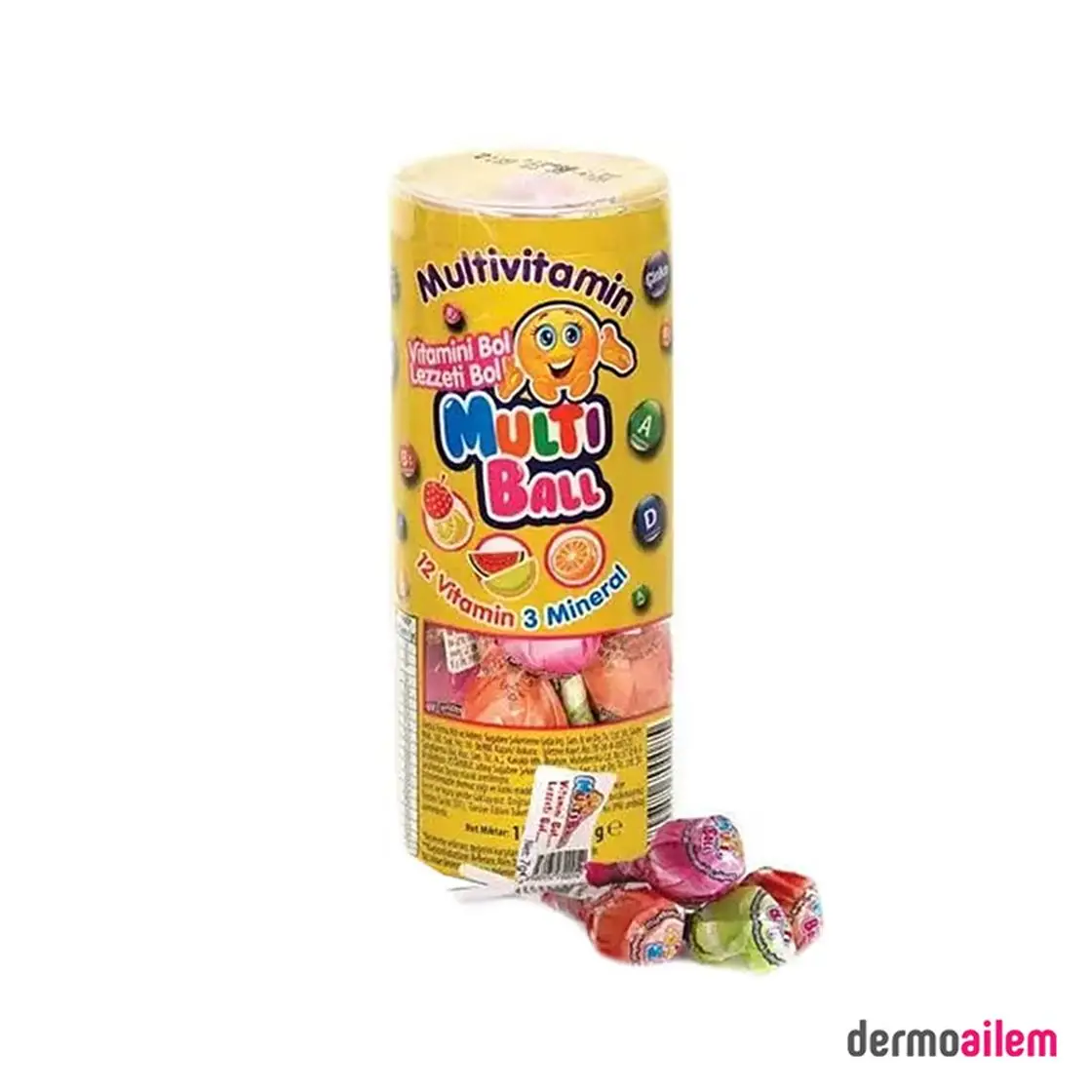 Multiball Lolipop Vitamin 15'li