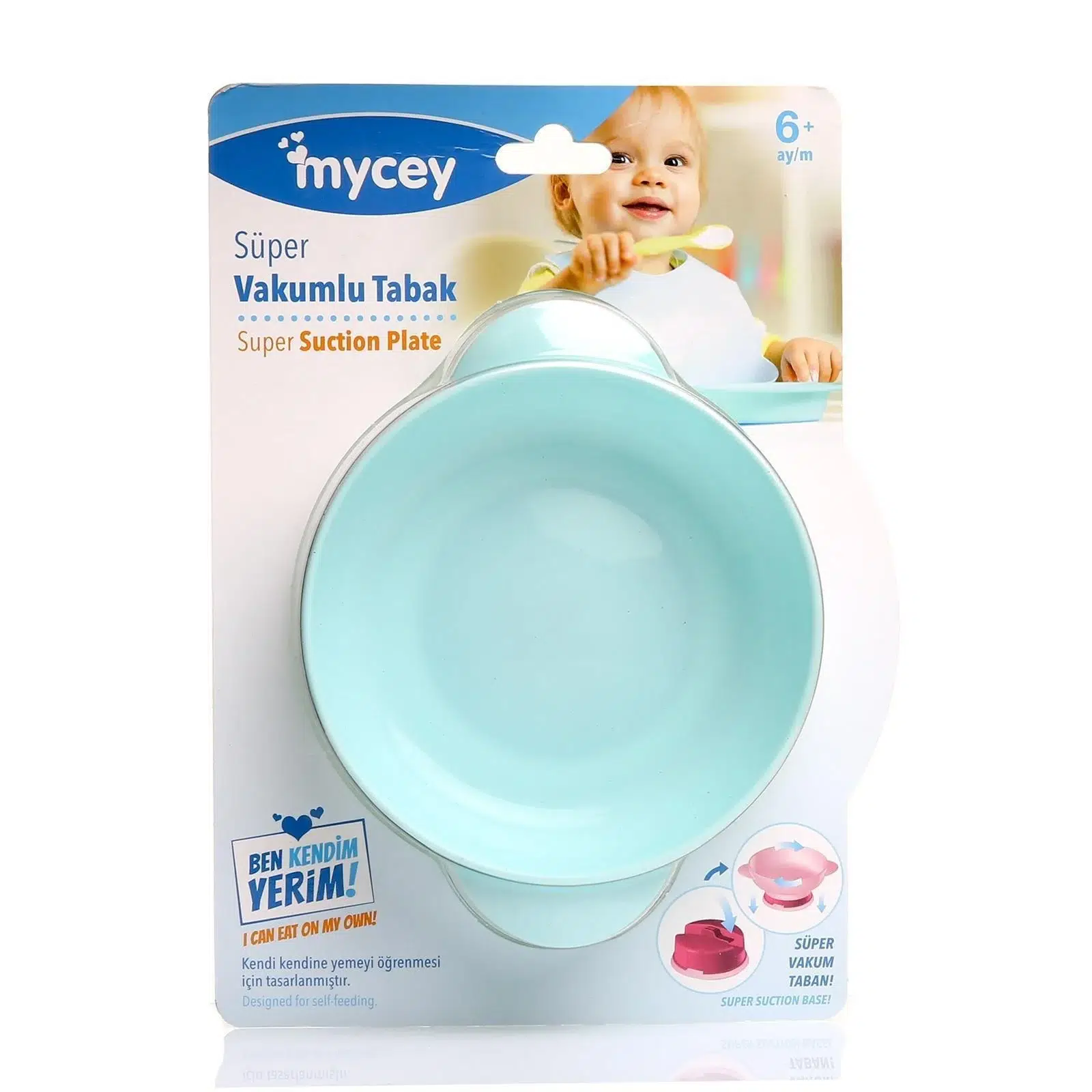 Mycey Süper Vakumlu Tabak Mavi