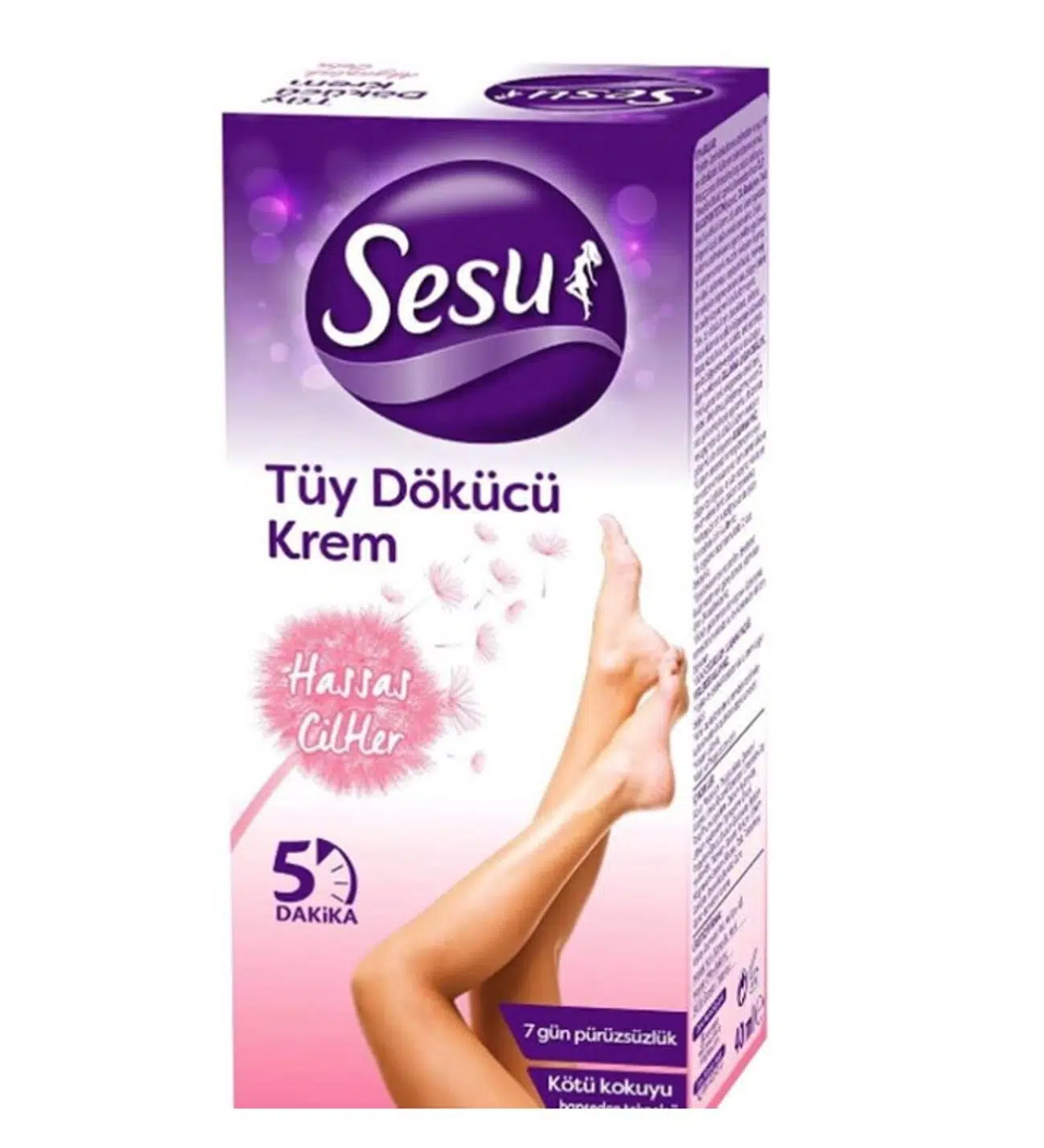 Sesu Tüy Dökücü Krem Hassas Ciltler 40 Ml