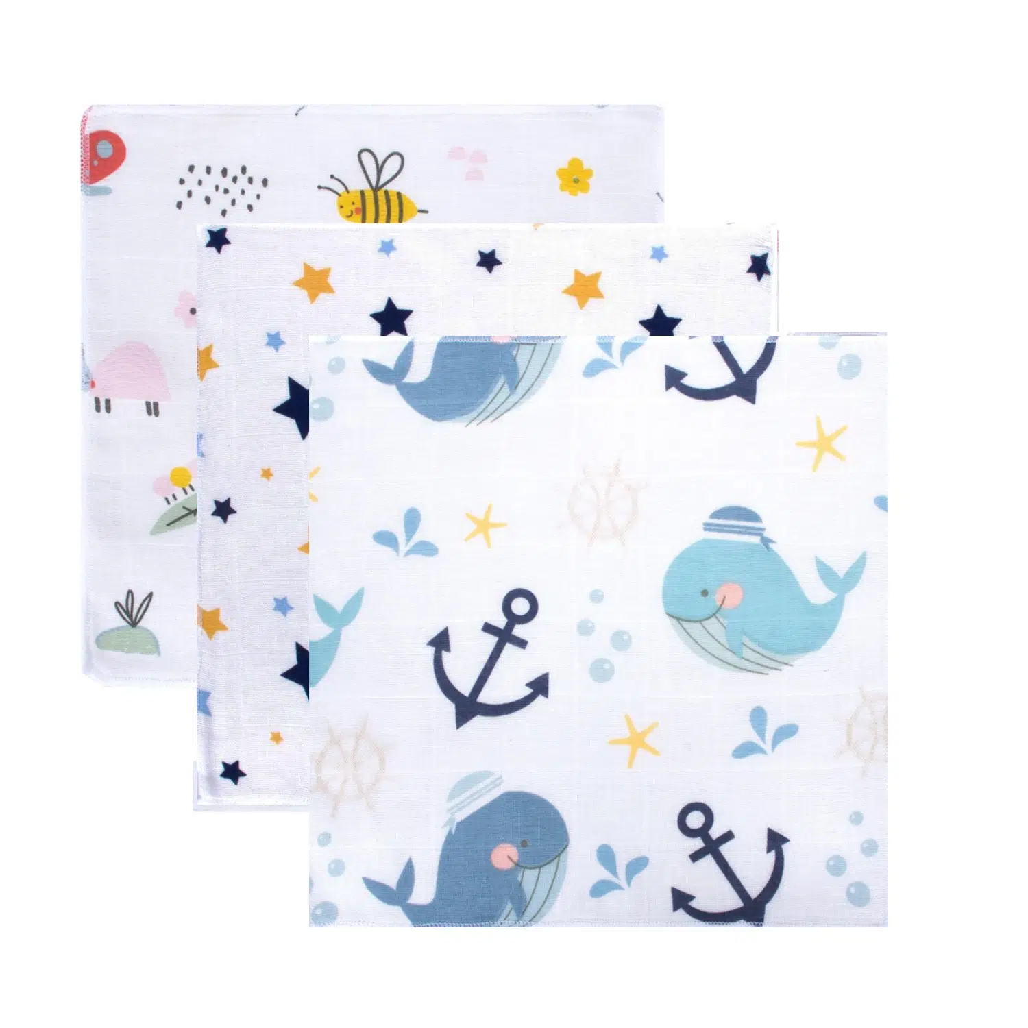 Sevi Bebe Müslin Mendil 25X25 Cm Karma Renk 6'L
