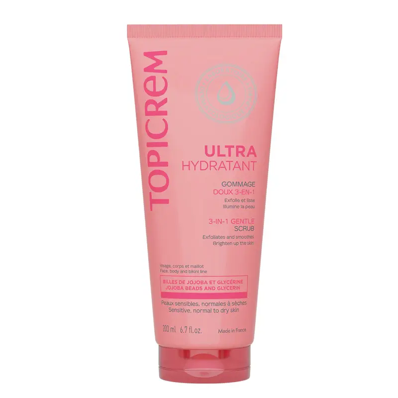 Topicrem Ultra Hydrant 3-In-1 Gentle Scrub 200 ml