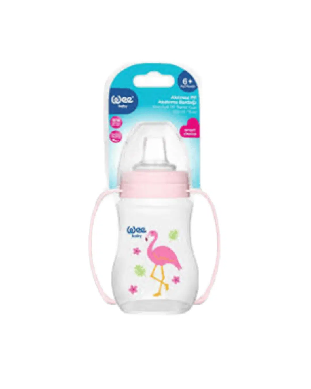 Wee Baby 754 PP Alıştırma Bardağı Antikolik Akıtmaz Kulplu 250 ml - Turuncu